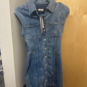 Anthropologie Denim Button up Dress